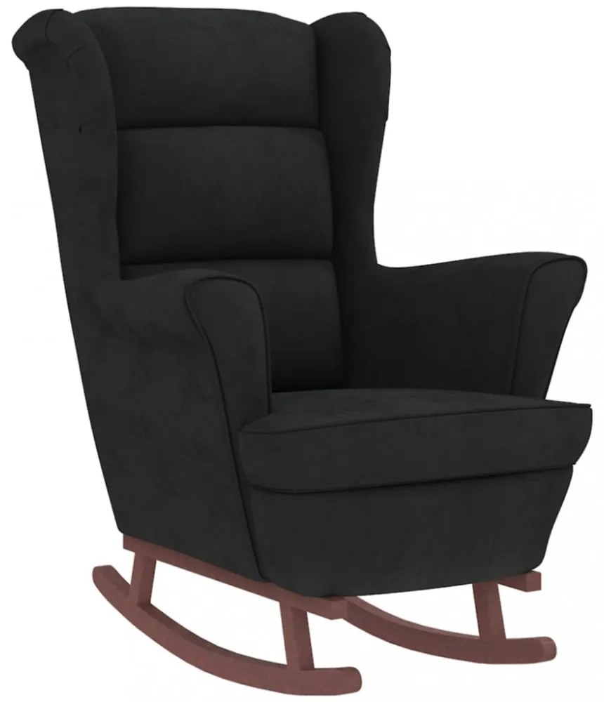 Fekete Bársony és Tömörfa Hintaszék