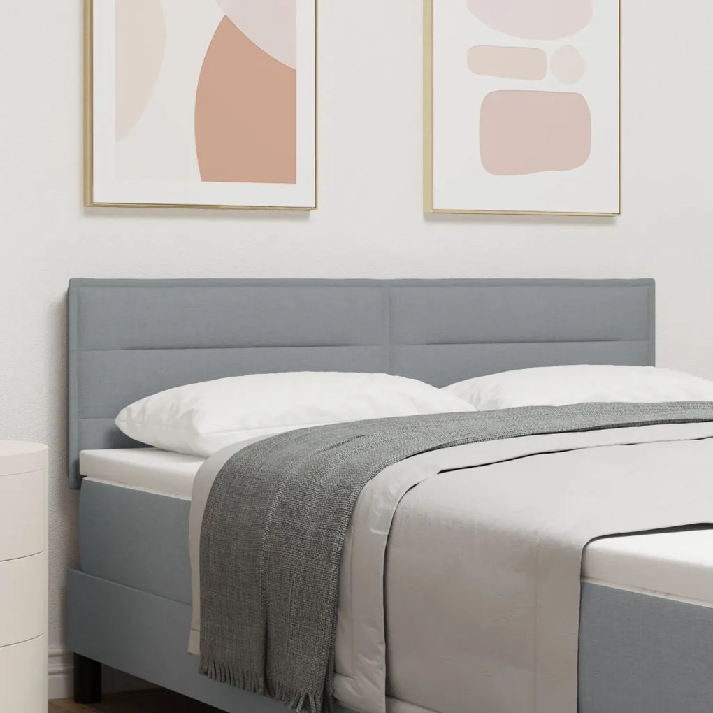 Fejtámla Vonalak Design Világosszürke 160 cm Szövet