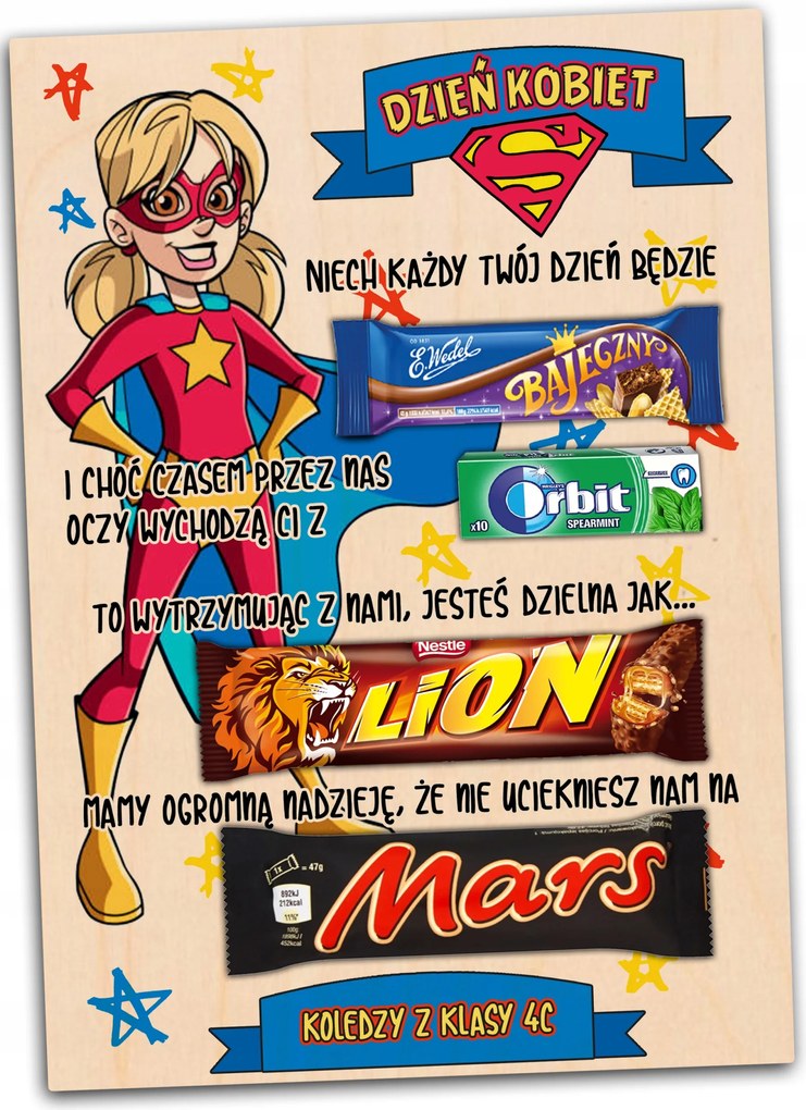 Személyre szabott A4-es képkeret Nőnapra – egyedi ajándéktárgy az osztálytól