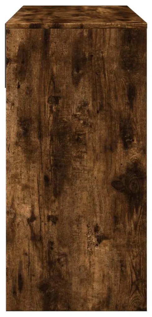 füstös tölgy színű fésülködőasztal tükörrel 80x39x80 cm