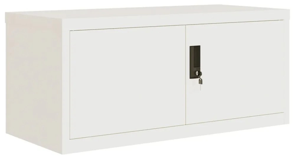 fehér acél irattartó szekrény 90x40x240 cm
