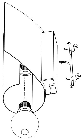 Eglo 98759 - Fali lámpa FALICETTO 1xE27/40W/230V