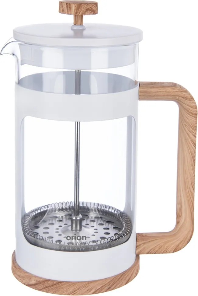 Dugattyús teáskanna dugattyús teaszűrővel gyógynövények 1L