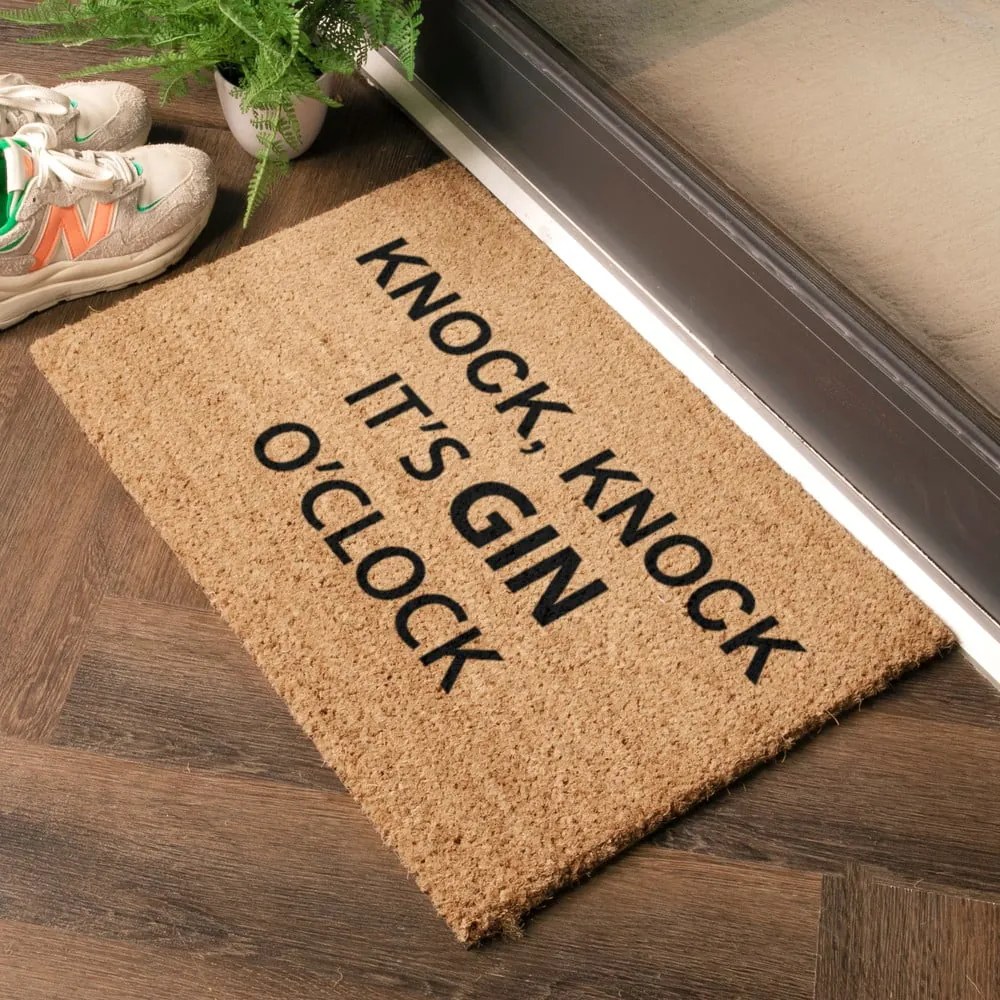 Kókuszrost lábtörlő 40x60 cm Gin O'Clock – Artsy Doormats