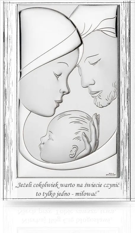 Szent Család kép panelen 9x13.5 cm