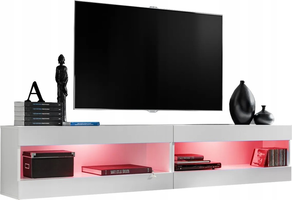 Rtv bútor szett Tivoli SET4 Fehér/Fehér, Rgb LED-ek