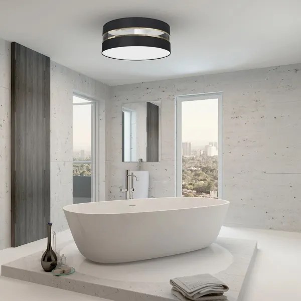 Mennyezeti lámpa ULTIMO 2xE27/60W/230V fekete