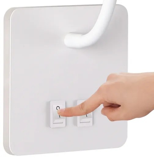 Brilagi - LED Rugalmas fali lámpa MAYA Double LED/4W/230V + LED/3W fehér