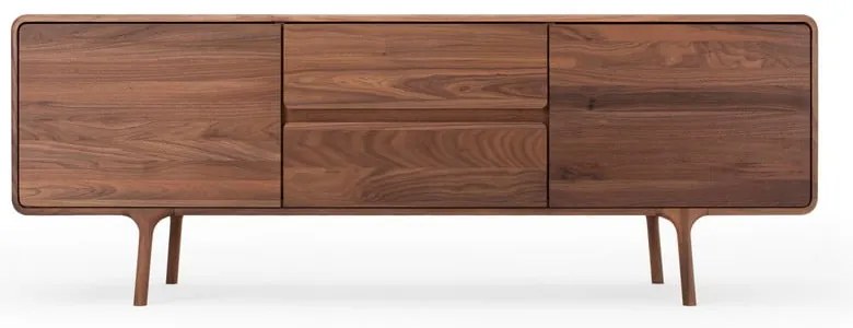 Barna diófa TV-állvány 180x65x45 cm Fawn – Gazzda