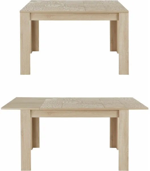 Bővíthető étkezőasztal ARIA, sonoma tölgy