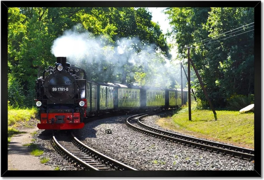 Poszterek keretben 60x40 Gőzmozdony