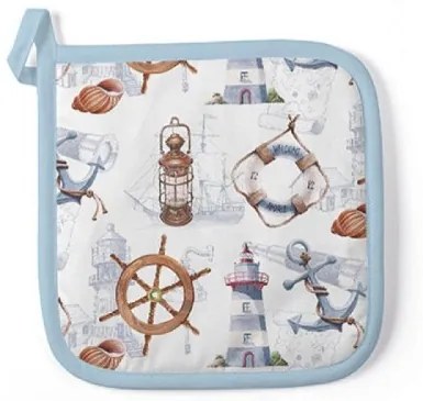 Welcome Aboard edényalátét 20x20cm, 100% pamut