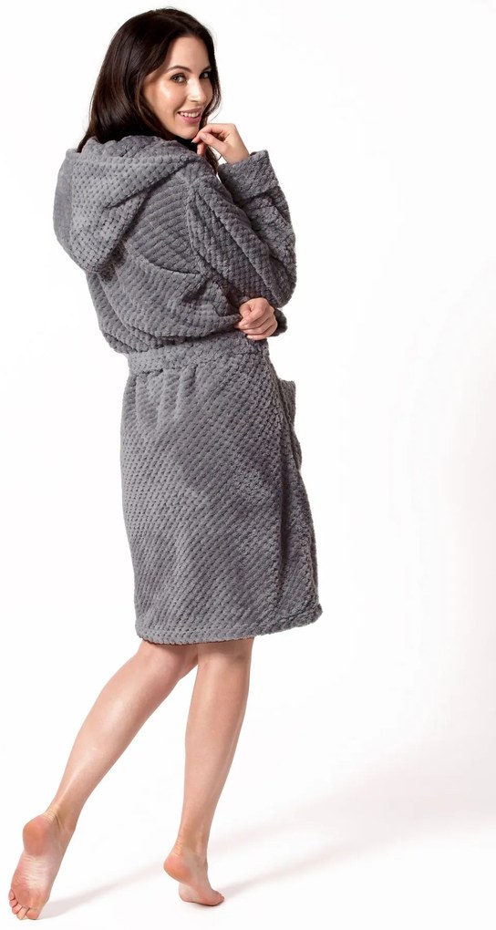 Női fürdőköpeny Rea DIAMOND grey S/M