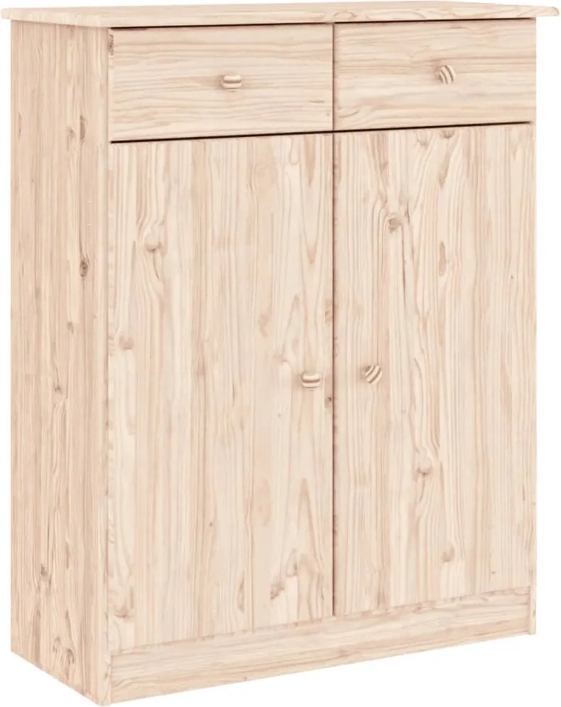 vidaXL ALTA tömör fenyőfa cipőszekrény 77 x 35 x 96 cm