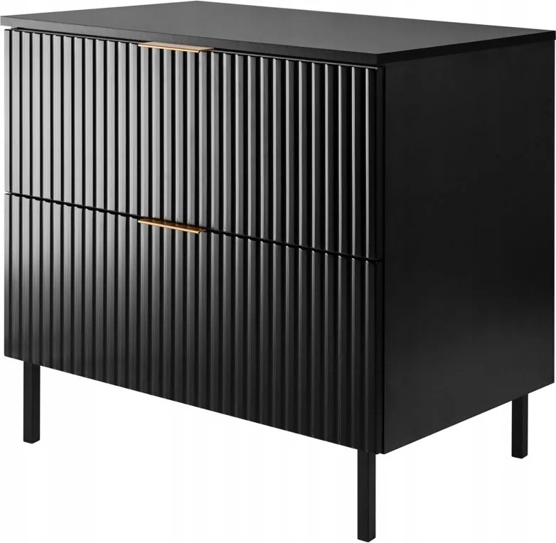 Álló Fürdőszoba Szekrény Mosdó Alá 80 Fekete Ryfle Mdf Fém Lábak Lap!