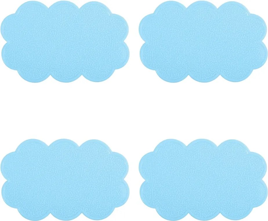 Gyerek csúszásgátló alátét szett fürdőkádba 4 db-os 9x14,5 cm Nuages – MSV