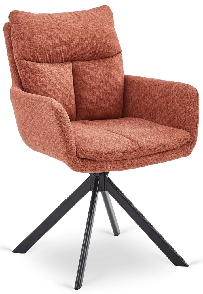 Forgatható étkezőszék PAUL, terrakotta
