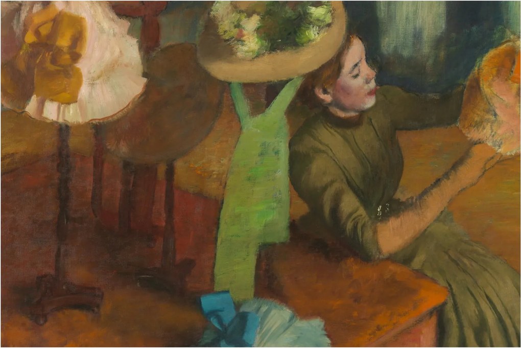 Kép - Edgar Degas, The Millinery Shop, reprodukciók (90x60 cm)