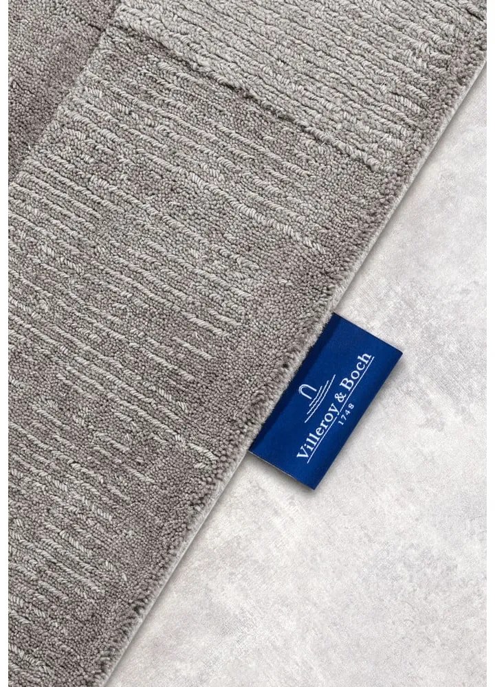 Szürke kézi szövésű gyapjú futószőnyeg 80x250 cm Charlotte – Villeroy&amp;Boch