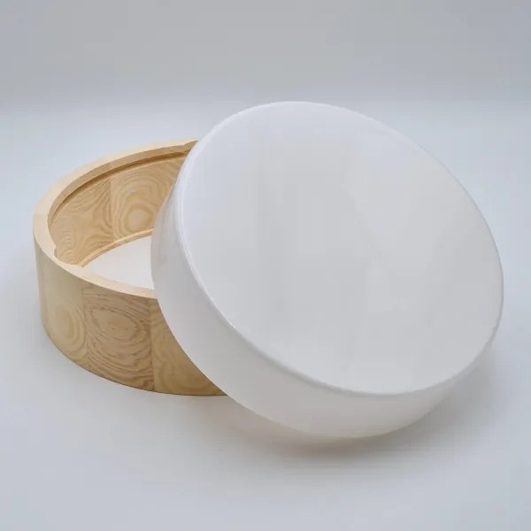 Fürdőszobai mennyezeti lámpa NATURAL 3xE27/15W/230V IP54 fenyő 37 cm