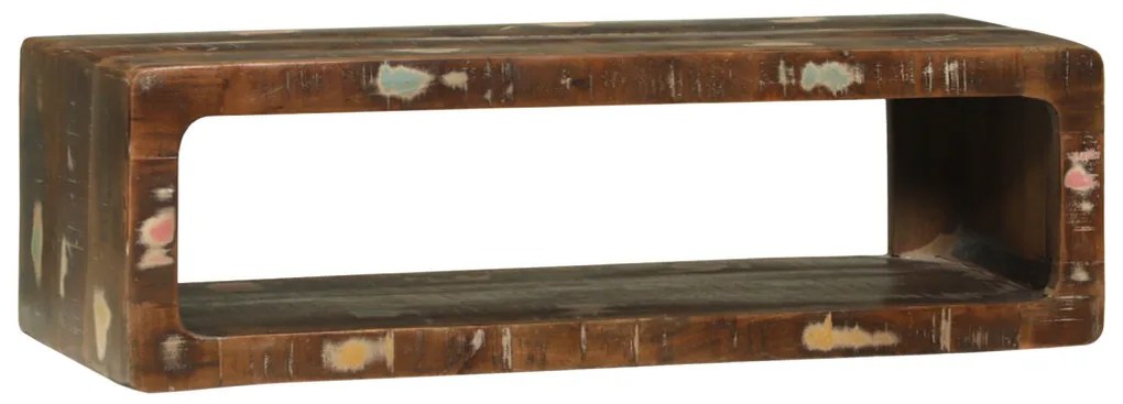 TV szekrény Többszínű 80x30x25 cm Tömör fa újrahasznosított