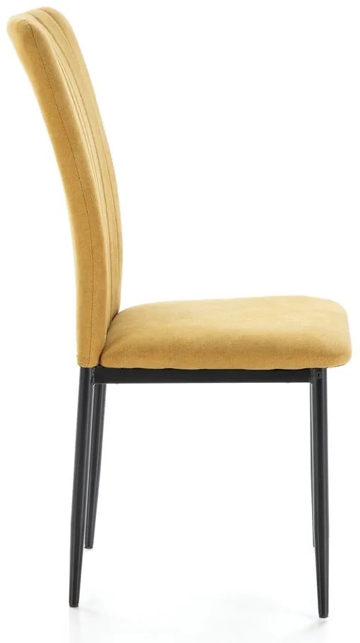 Mustársárga étkezőszék szett 4 db-os Holly – Marckeric