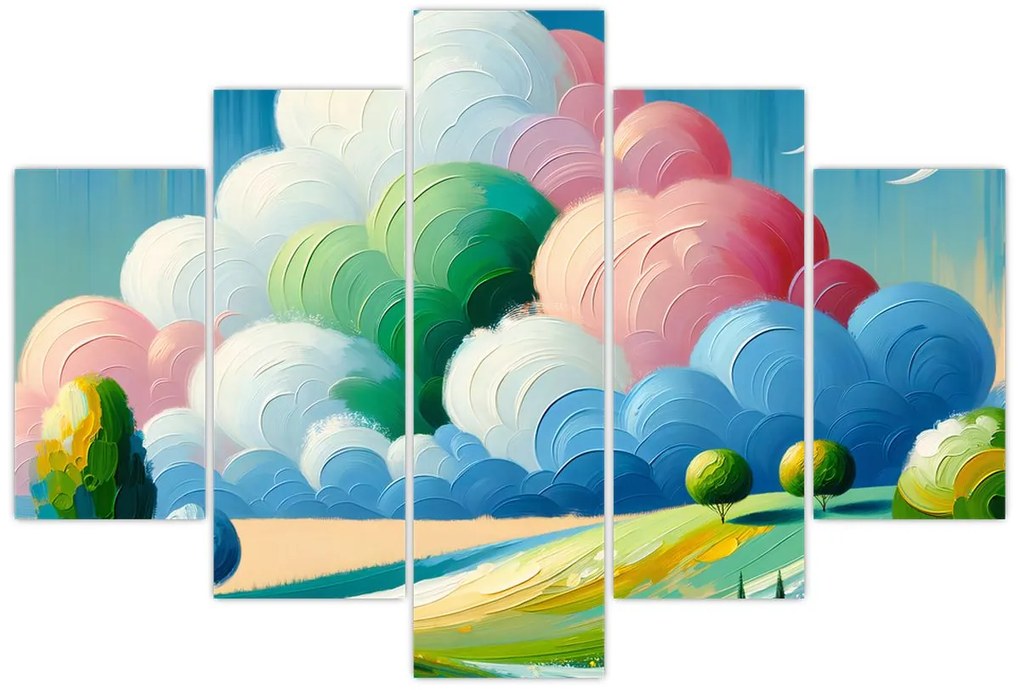 Kép - Tájkép felhővel (150x105 cm)