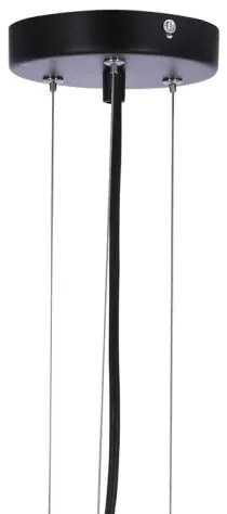 Csillár zsinóron CALDERA 3xE27/60W/230V fekete