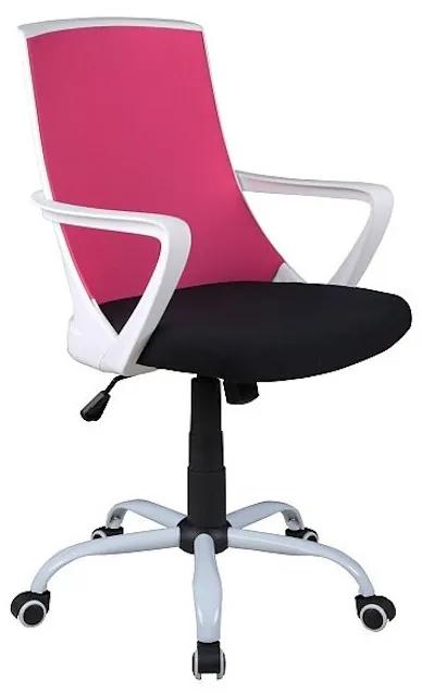 FROZEN Q-248 iroda szék, 59x92x46, rózsaszín/fekete