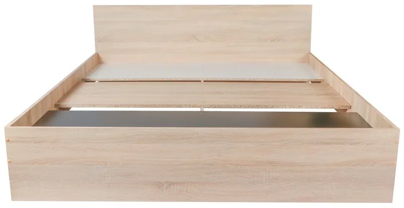 Pietro II NEW Kétszemélyes 160x200 bútor szett Adormo 15 cm matraccal és 2 éjjeliszekrénnyel – sonoma N