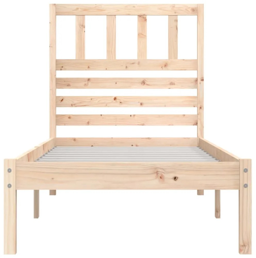 tömör fenyőfa ágykeret 75 x 190 cm Small Single