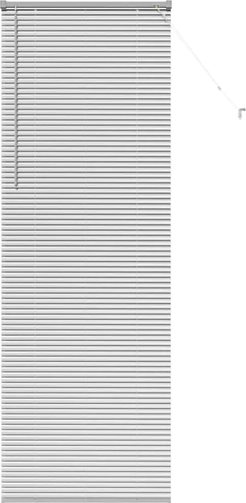 vidaXL Zsalugáter Redőnyök Ezüst 220 x 70 cm Alumínium