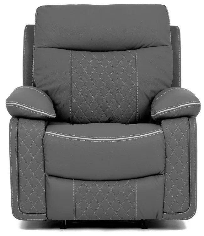 Fotoliu Pentru Tv Și Relaxare Cu Control Electric , Piele Ecologică Gri Tv-4134