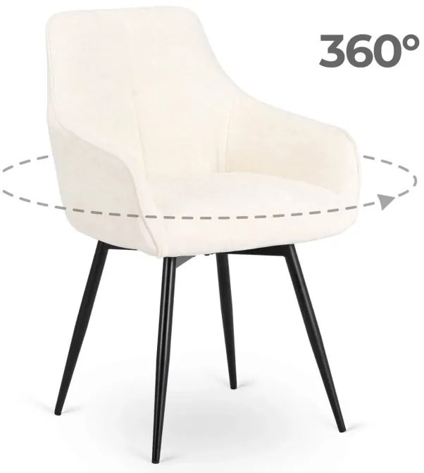 Forgó Étkezőszék Krém Színben. LARISA
