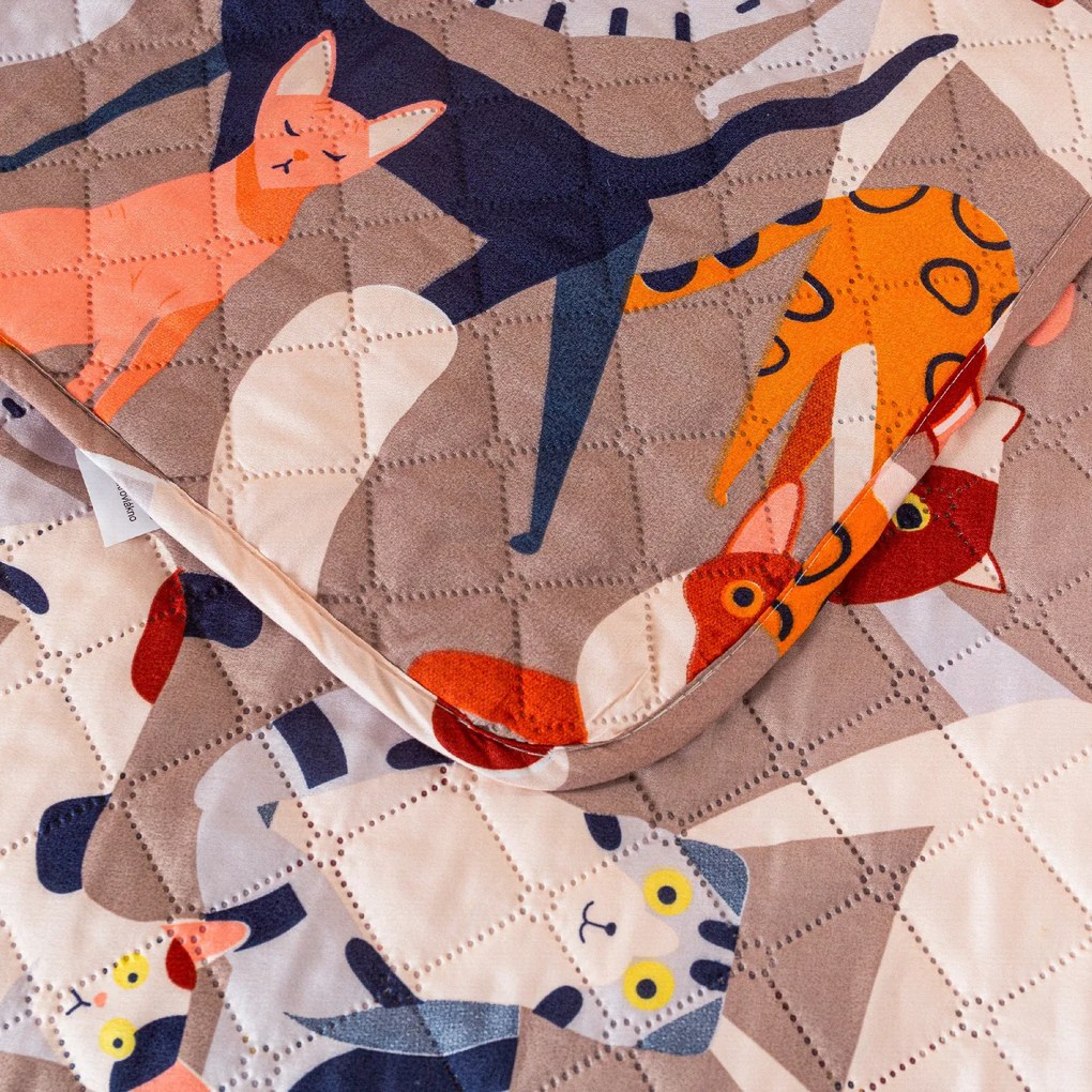 ágytakaró CATMOSPHERE, színes kivitel Méret: 220 x 240 cm