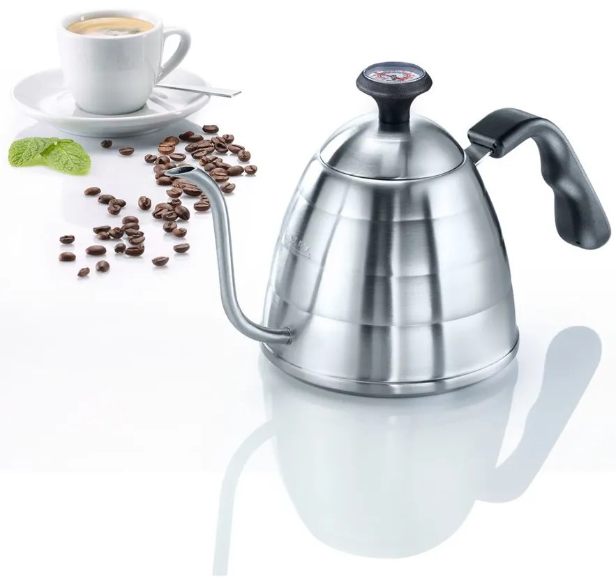 Westmark BRASILIA PLUS teáskanna hattyúnyakkal és hőmérővel, 800 ml