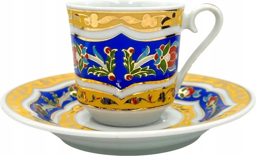 Polrcelana török eszpresszó kávéscsésze csészealjjal 60 ml