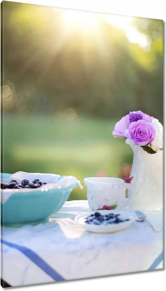 Vászonkép 80x120 Lila rózsák