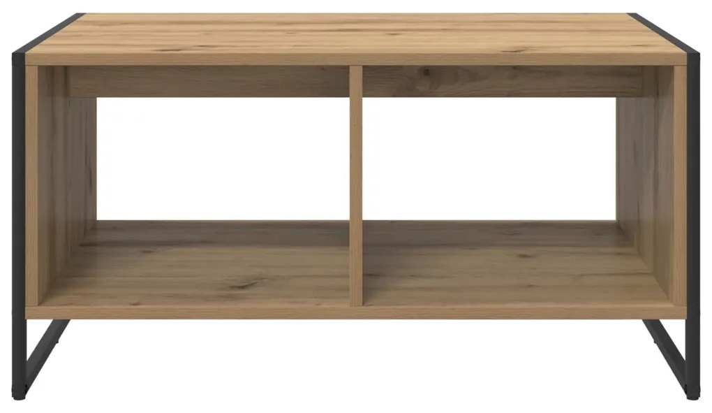 vidaXL Dohányzóasztal Művészi tölgy 80 x 50 x 40 cm Faanyag