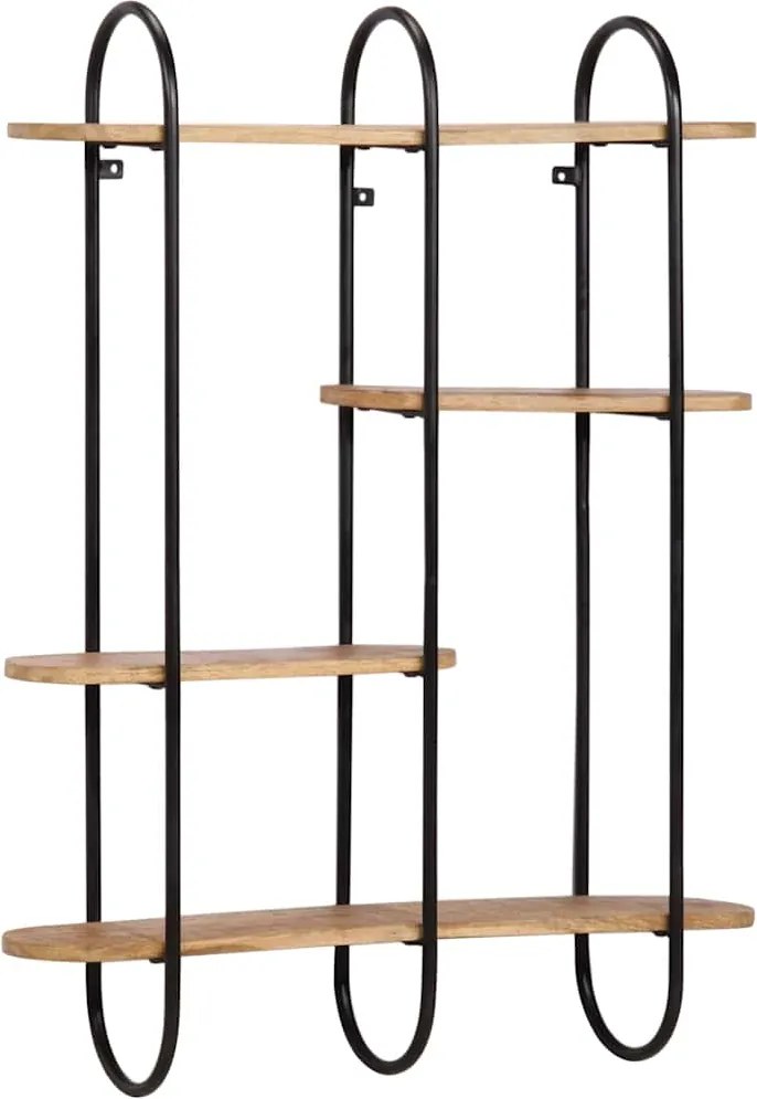 vidaXL fali polc 90x20x116,5 cm tömör nyersfa Mango