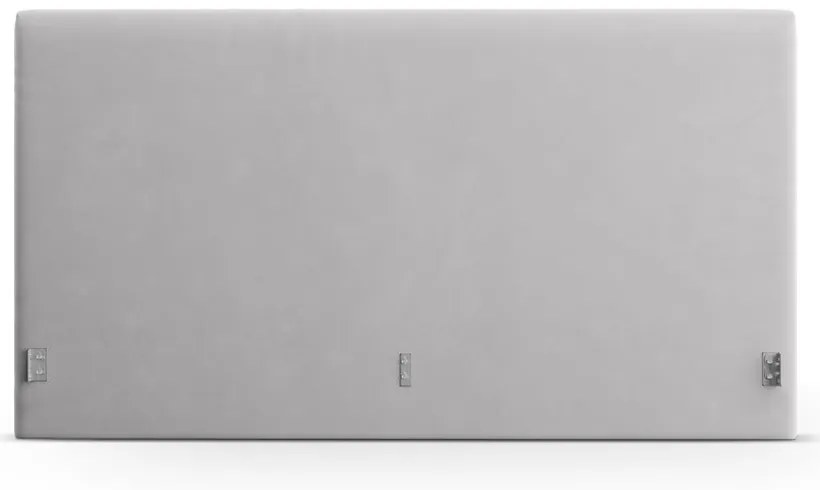 Világosszürke kárpitozott ágytámla 210,5x100 cm Remo – Micadoni