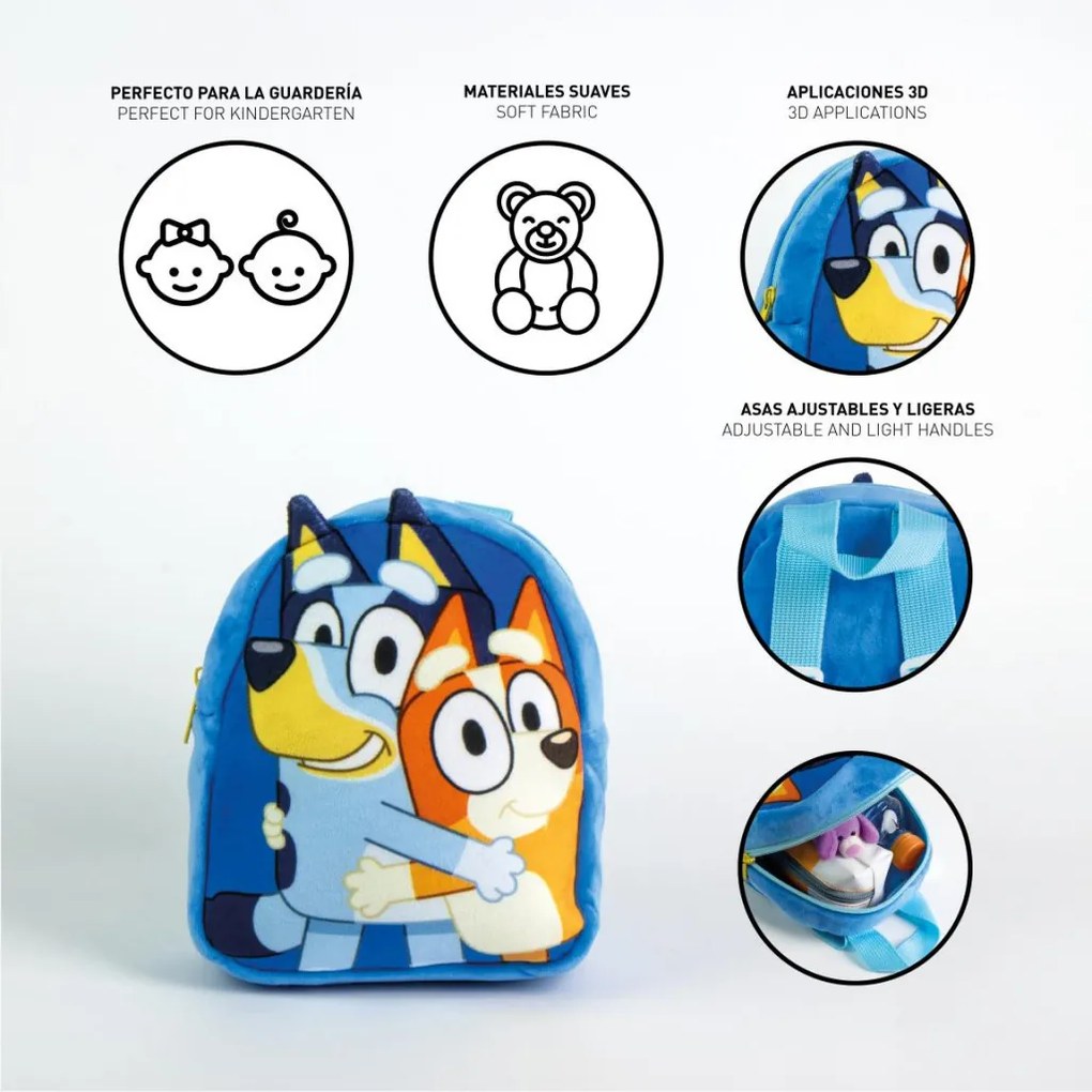 Bluey Hug plüss hátizsák, táska 22 cm