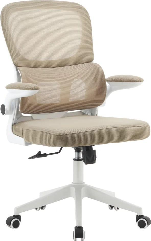 Irodai szék, bézs/fehér, RAKIN