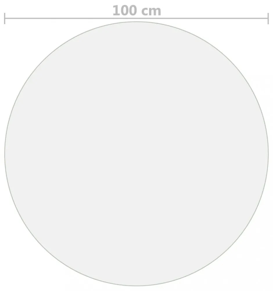 átlátszó PVC védőabrosz Ø 100 cm 1,6 mm