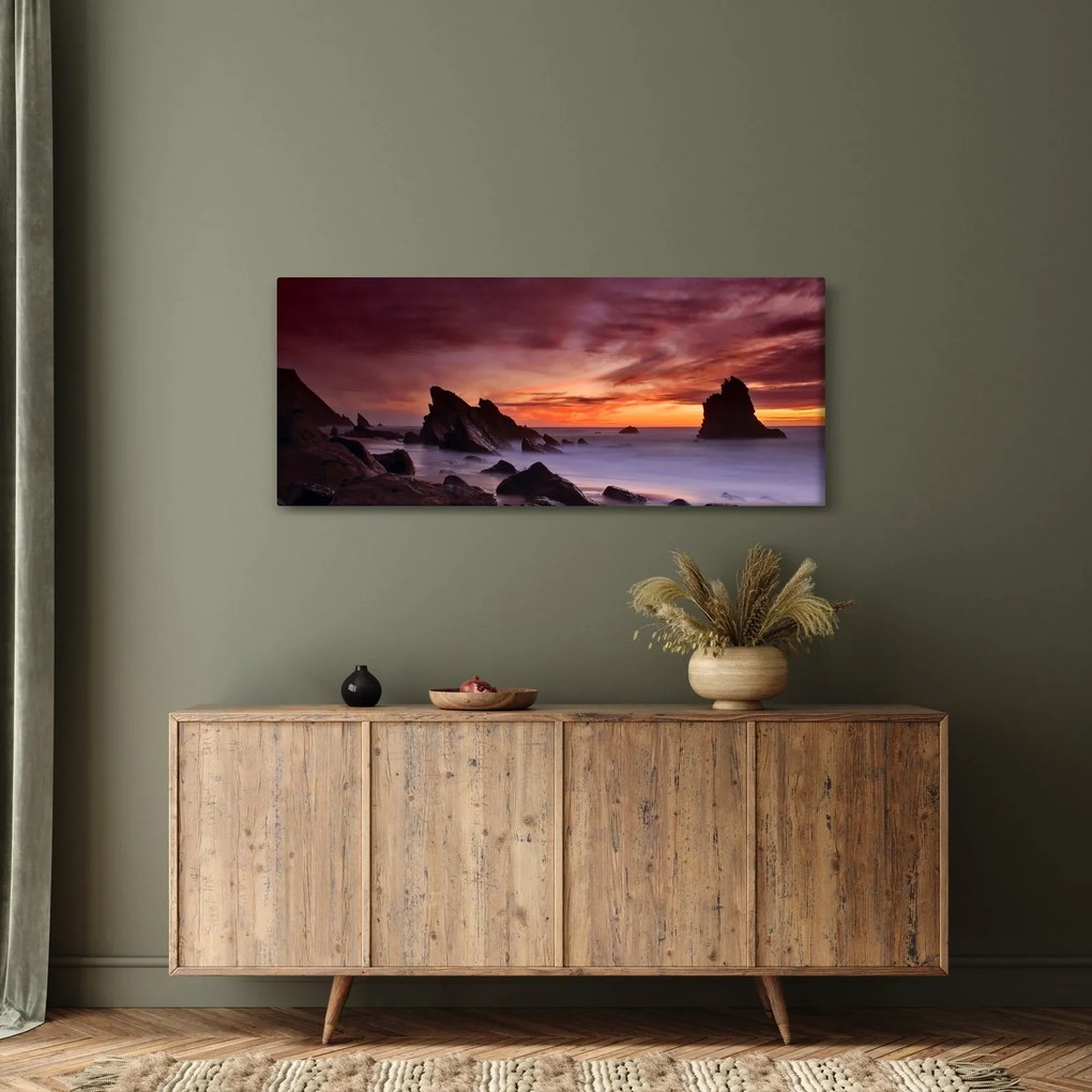 Naplemente a tengerparton képe (120x50 cm)