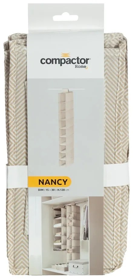 Függő textil gardróbrendszerező Nancy – Compactor