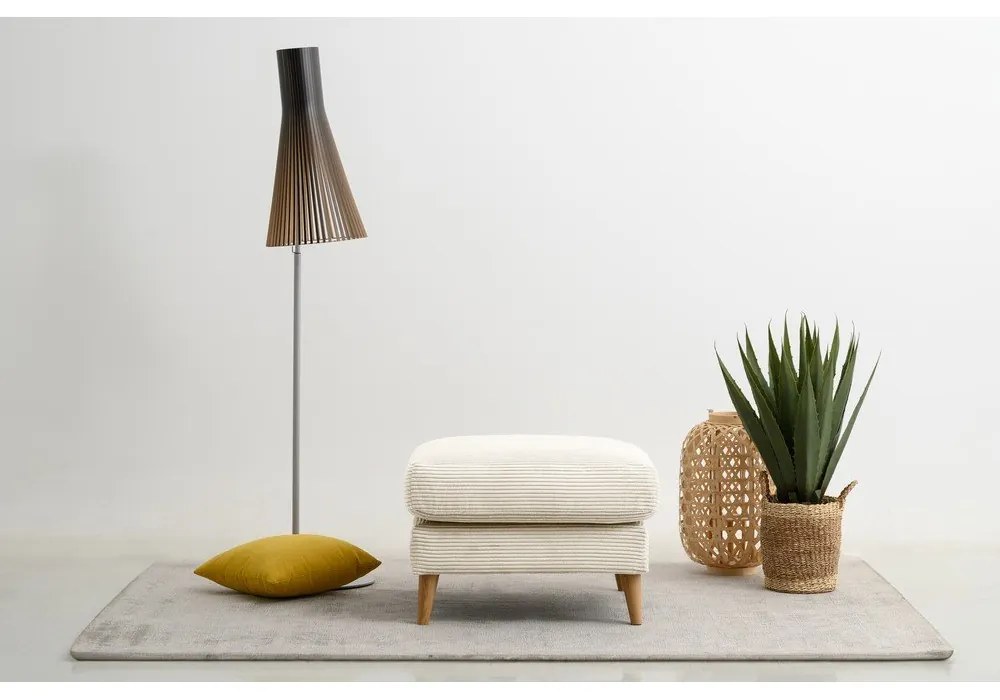 Fehér kordbársony lábtartó Paris – Scandic