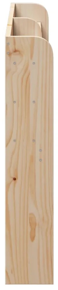 tömör fenyőfa fejtámla polcokkal 150 cm