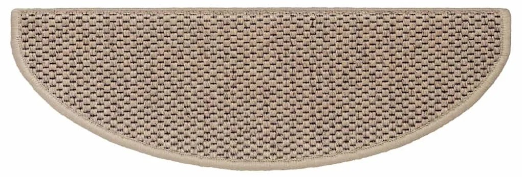 15 db szizál hatású homokszínű öntapadó lépcsőszőnyeg 65x21x4cm