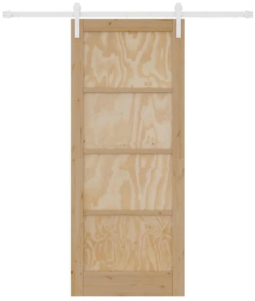 Csúszó Ajtó Természetes és fehér 83 x 202 cm